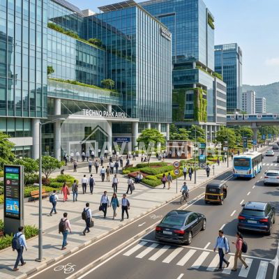 Airoli IT hub in Navi Mumbai with technology parks and corporate offices
