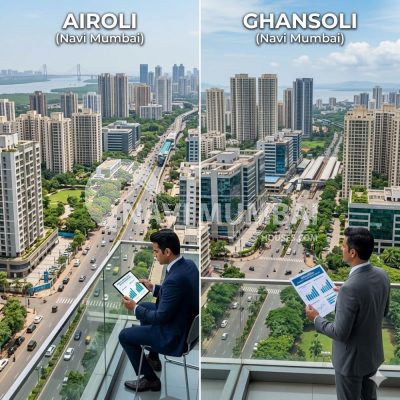 Airoli and Ghansoli rental yield comparison for property investors