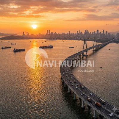 Atal Setu Bridge Connecting Mumbai and Uran