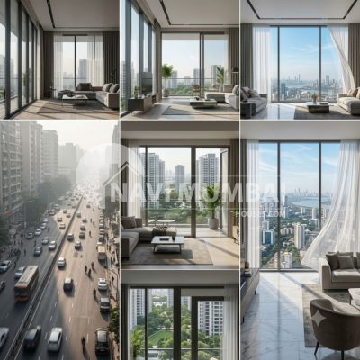 Comparison of lower, middle, and higher floors in a Navi Mumbai high-rise