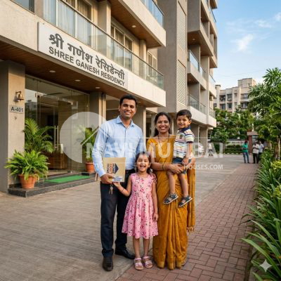 First-time homebuyers purchasing property in Karanjade Navi Mumbai 2026