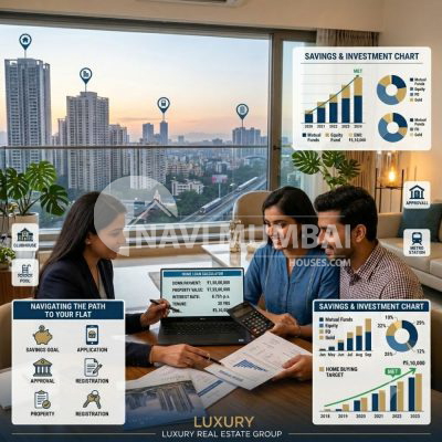 Flat down payment calculation for property buyers in Navi Mumbai