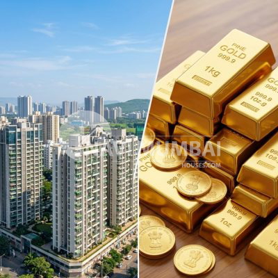 Gold vs Real Estate Investment 2026 comparison in Navi Mumbai