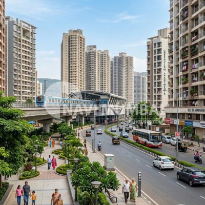Kharghar property rates and infrastructure growth in Navi Mumbai