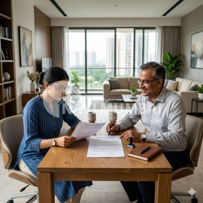 Leave and Licence Agreement signing process in Navi Mumbai rental property