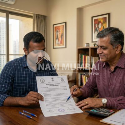 Maharashtra Rent Agreement Rules 2026 tenant reviewing rental agreement
