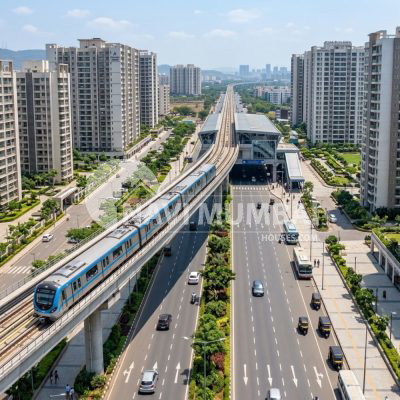 Metro Line 12 connectivity in Taloja Navi Mumbai property market 2026
