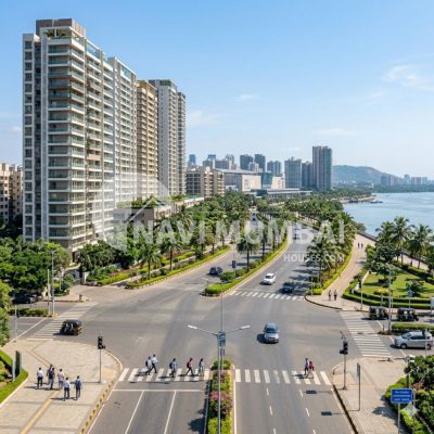 Palm Beach Road Seawoods property prices 2026 and premium connectivity advantages