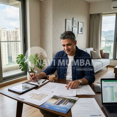 Property investor managing Property Tax in Navi Mumbai before purchasing real estate
