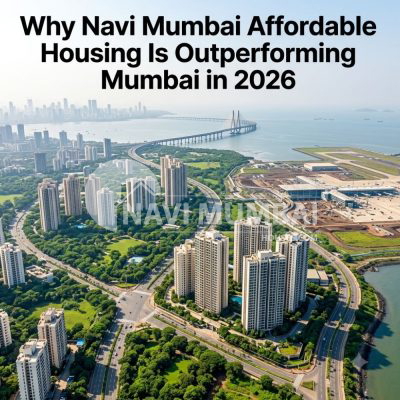 Navi Mumbai affordable housing projects with modern residential towers and infrastructure growth in 2026.