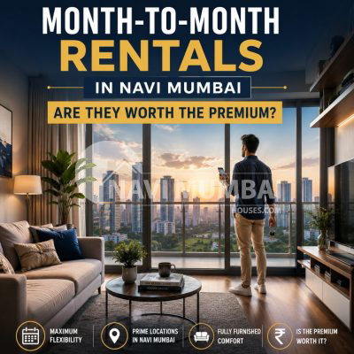 Month-to-Month Rentals in Navi Mumbai premium furnished apartment.