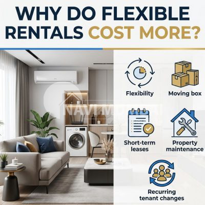 Month-to-Month Rentals in Navi Mumbai premium furnished apartment.