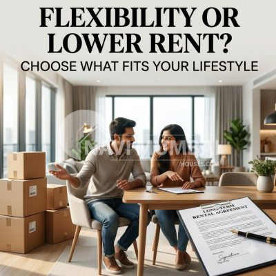 Month-to-Month Rentals in Navi Mumbai premium furnished apartment.