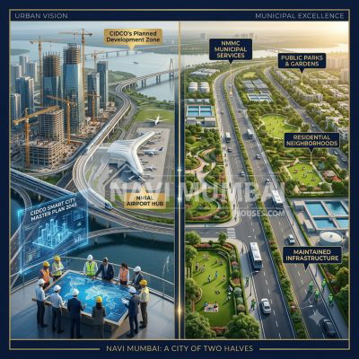 Buyer comparing CIDCO and NMMC managed areas