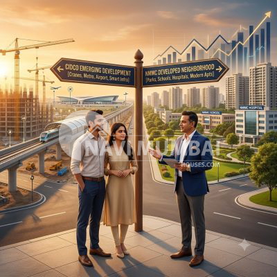 Buyer comparing CIDCO and NMMC managed areas
