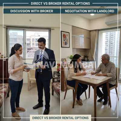 renting with a broker vs directly from owner in Navi Mumbai